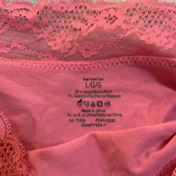 Pink Boy Short Panties with Lace Band Size Large - Picture 3 of 5